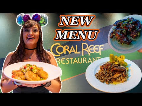 Coral Reef NEW MENU 🪸 Disney World EPCOT food review