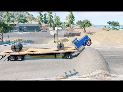 Mobil vs Bumps #17 - BeamNG Drive