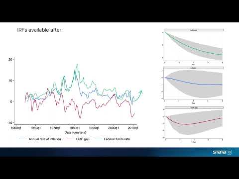 New in Stata 18: Local projections for impulse–response functions