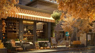 Relaxing Autumn Coffee Shop Vibes ☕ Jazz Music for a Nostalgic and Happy Mood