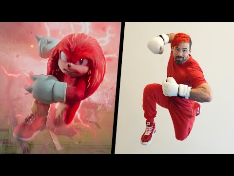 Trying KNUCKLES Stunts In Real Life (Sonic The Hedgehog)