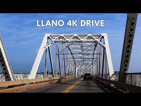 Llano Texas 4K Driving Tour | Drive Through Downtown Llano