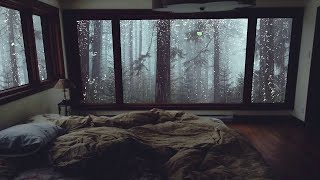 Rain Sounds For Sleeping, Relaxing - Rain and Thunder on Window in 3 Hour