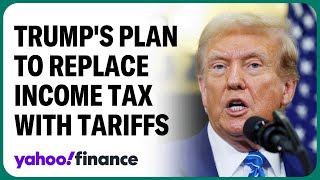 Trump proposes replacing income tax with an all-tariff policy