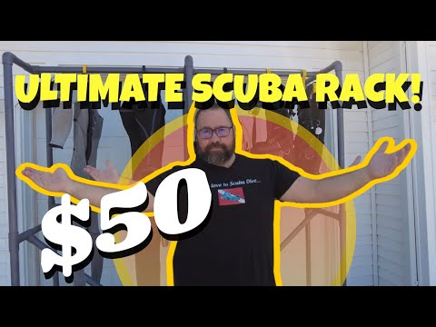 Build your own awesome scuba gear rack for $50! (Hanging/Drying Rack)