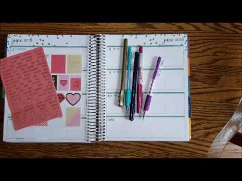 Plan w/ me June 4-10th| Erin Condren Life Planner| Simple Setup