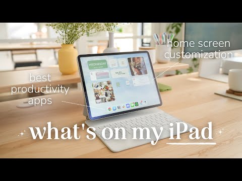 ☁️ What's on My iPad Pro 12.9" | My Favorite & Most-Used Apps, Home Screen Setup & Customization