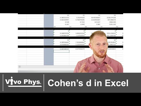 Cohen’s d Effect Size in Excel