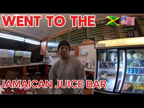 I went to the Jamaican juice  bar to get some natural juice ❗️@NYC 🇯🇲🇺🇸