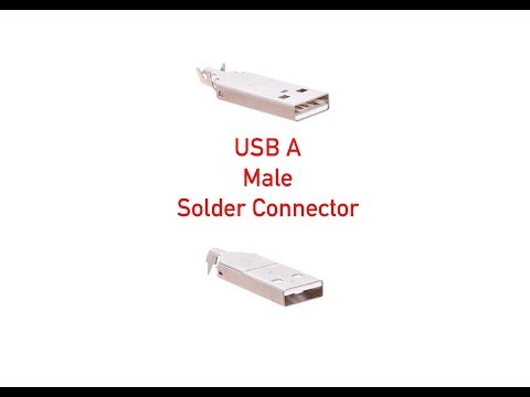 USB A Male Solder Connector P#99