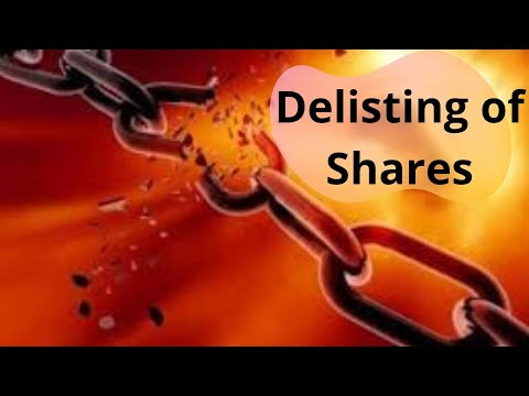 Delisting of shares