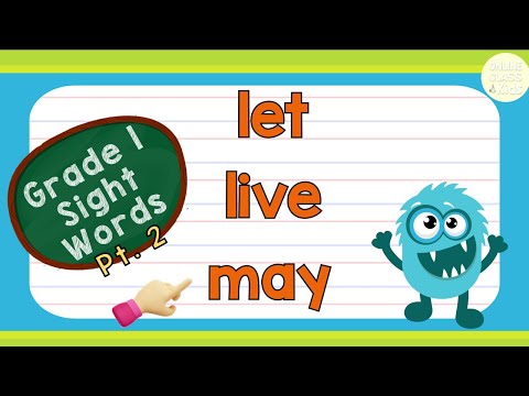 Sight Words - Grade 1 Level 2 | Practice Reading | Basic English Words | Learn How to Read