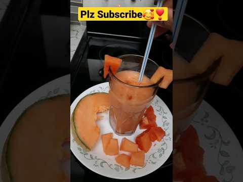 Cantaloupe+Papaya Juice😍 #healthy #viral #summer #shorts #ytshorts #trending #sowmikitchen123