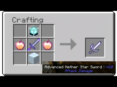 Minecraft #MODS EPISODE 2,SWORDS MOD. EMERALD SWORD. NETHER STAR SWORD.WITH 60 ATTACK DAMAGE