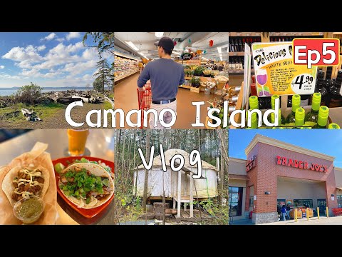 🇺🇸美國華盛頓州Camano Island 【EP5】🚌Bellingham Trader Joe’s购物体验｜$3.99一瓶Napa红酒也太便宜了吧！小岛超高分酿酒厂|晨起散步欣赏绝美海岸线