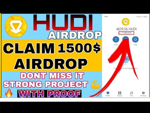 How to Register For HUDI Free Crypto Currency 💰 Airdrop || Earn 1500$ Free airdrop |77 Âpk