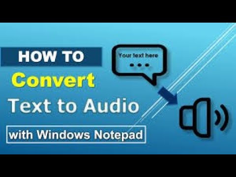 Create Our Own Text 🗒To Speech Converter Using Notepad || High Tech Dev