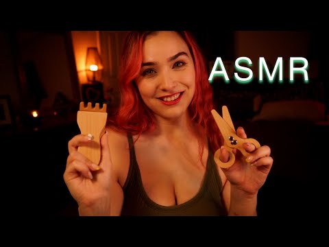 Wood You Like A Shave? ASMR Personal Attention Barbershop Experience with Wooden Props [4K]