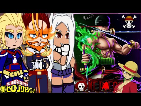 MHA/BNHA Pro heroes react to Roronoa Zoro || Gacha React