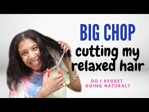 BIG CHOP 2020 | Cutting Off Relaxed Hair | Going Natural | My First Braid Out