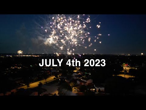 4th of July 2023 Drone Fireworks Footage. AMERICA!