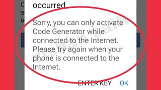 Facebook Fix Code Generator Problem || Sorry, a network connection error has occurred Problem Solve