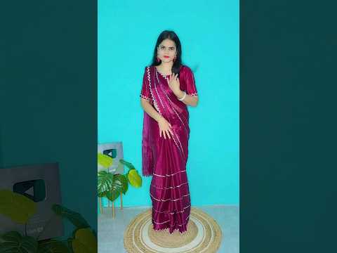 jimmi choo saree draping tutorial for wedding party | jimmi choo Saree #ytshorts #jimmichoosarees