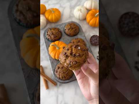 Pumpkin Chocolate Chip Muffins Lighter!