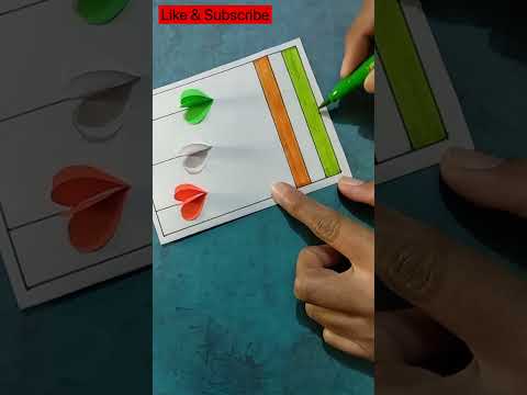 Republic Day Card | Handmade Republic day Card idea | #shorts #republicday