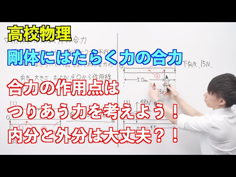 【高校物理】剛体③④ 〜剛体にはたらく力の合力〜