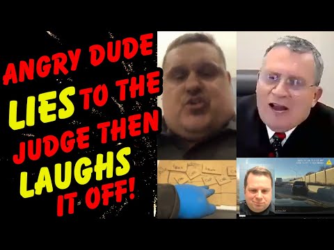 Angry Defendant Lies to the Judge Then Laughs It Off!