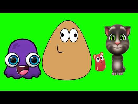 POU y sus amigos - POU vs MOY 7 vs el gato Tom 2. Pou juega con sus mejores amigos.