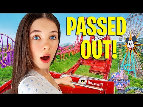 SHE PASSED OUT ON THE ROLLERCOASTER!!