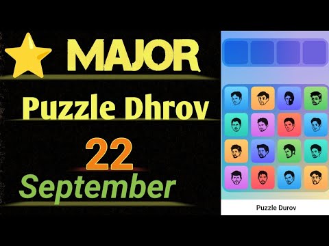 Major Puzzle Dhrov 22 September | Daily Puzzle | Telegram Bot