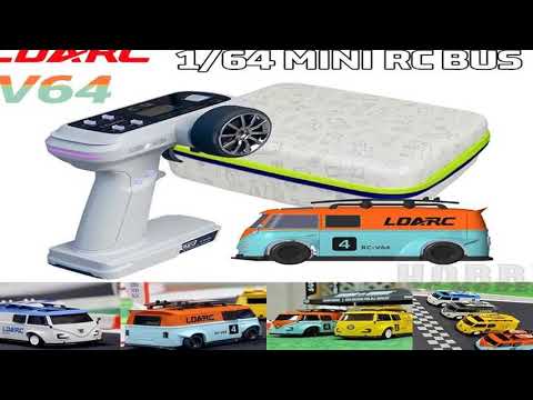 LDARC V64 1/64 MINI RC Simulated Electric Remote Control Model Car Tabletop Bus