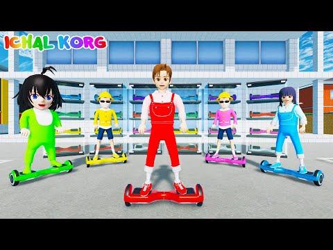 Yuta Mio Main Hoverboard Beneran 😱 Atom Atam dan Baby Celine Malah Ikutan Main Hoverboard Juga 😂