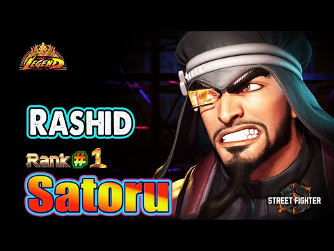 SF6 🔥 Satoru (RASHID #1rank) World Best & Dangerous Player !🔥Top Ranked Match 🔥 SF6 DLC Replays🔥