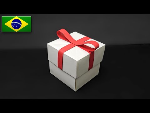 Como Fazer uma Linda Caixa de Presente de Papel  - Tutorial de Origami