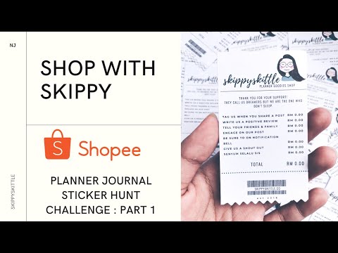 Shop with Me: Shopee Malaysia Planner Journal Sticker Shop Haul Hunt!! 😍 Skippyskittle KongsiRezeki.