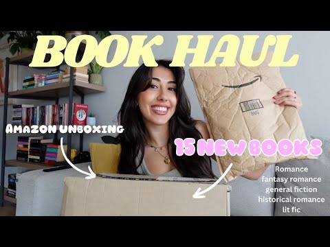 AMAZON BOOK UNBOXING HAUL📚💌📦 15 new books! [Book haul]