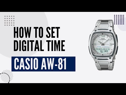 How to Set Digital Time on Casio Dual Clock AW81 Easily