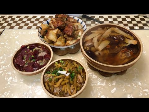 幸福的小日子，每天给家人准备营养餐，广东靓汤 酿豆腐 蒸排骨