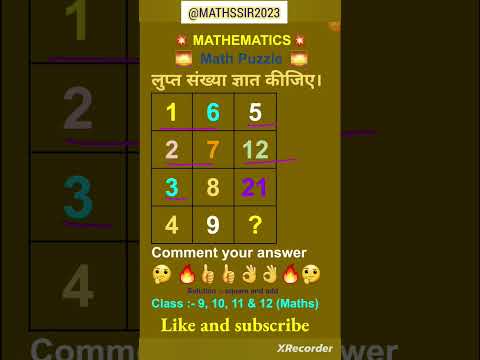 Math puzzle | mental ability | reasoning | #shorts #ytshorts #maths #tricks #mathstricks #short