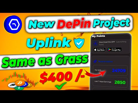 New DePin project same as Grass | Uplink airdrop | Uplink mining process | Best Depin airdrop