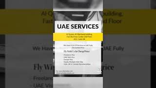 Our UAE Services  #travel #overseastravel #job #visa