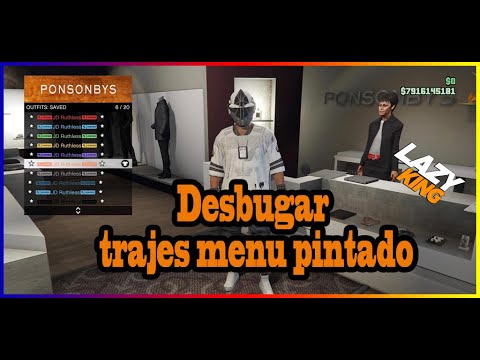 **NEW** COMO Desbugar trajes, menu pintado GTA-V PS5/XBOX/PS4