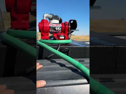 Fill-rite fuel pumps are the way to go! #shortsvideo #diesel  #fuelpump #fueltank