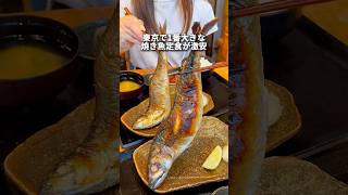 【三越前グルメ】日本で1番大きい焼き魚定食！#東京グルメ #japanesefood  #shorts