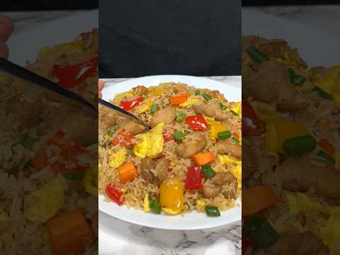 Chicken Fried Rice ASMR Cooking || #shorts #food #nonveg #chicken #indianasmrworld