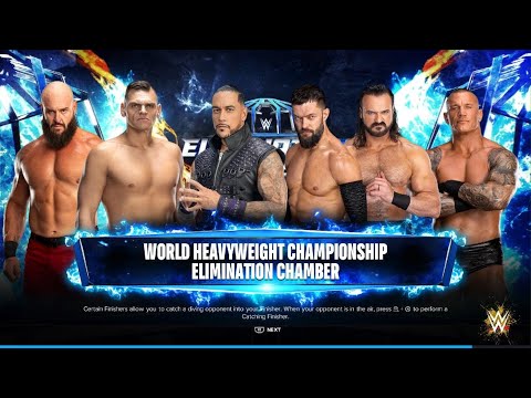 WWE 2K24 ELIMINATION CHAMBER MATCH FOR THE WWE WORLD HEAVYWEIGHT CHAMPIONSHIP BELT!